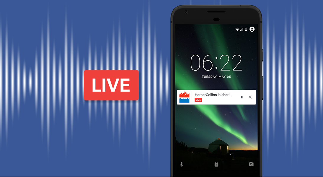 facebook anuncia transmissao ao vivo de audio