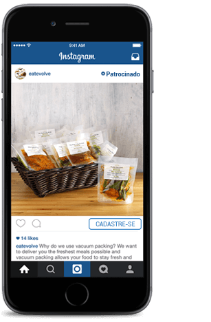 exemplo de post patrocinado no instagram
