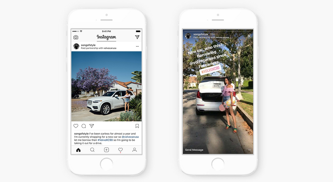 instagram testa novo formato de publicidade para influenciadores