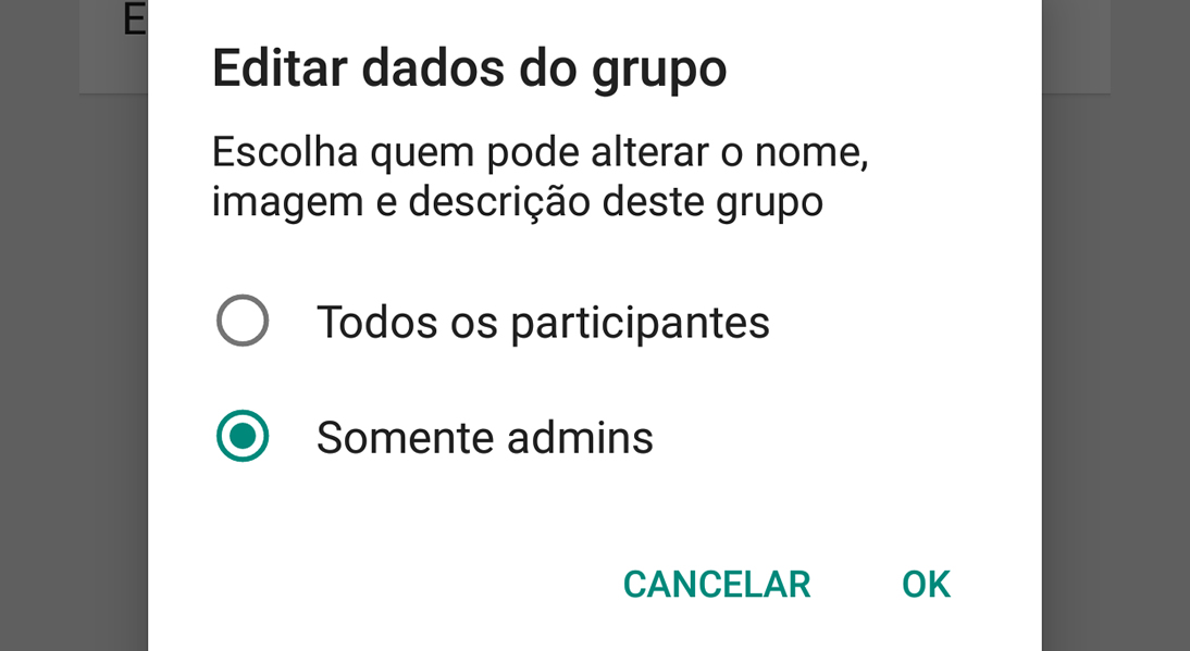 bloquear mensagens de usuarios em grupos do whatsapp