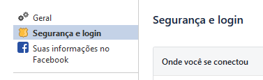 segurança facebook