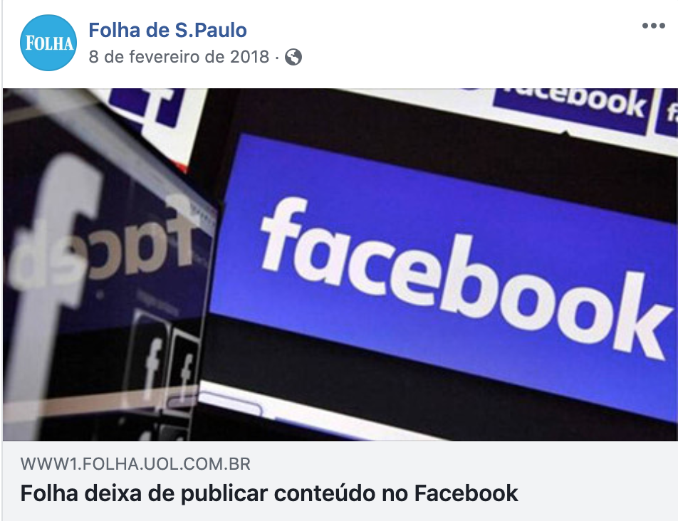 folha de sao paulo deixa as redes sociais